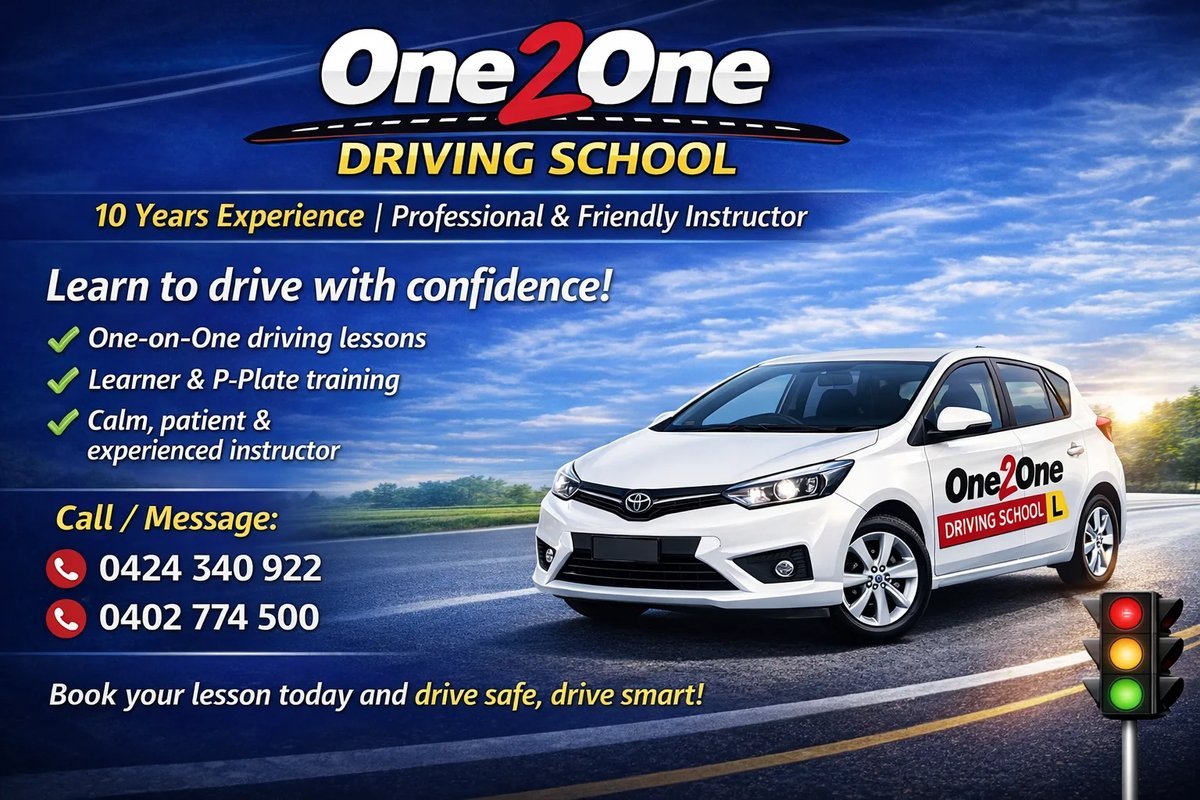 Manual Driving Lessons in Darwin